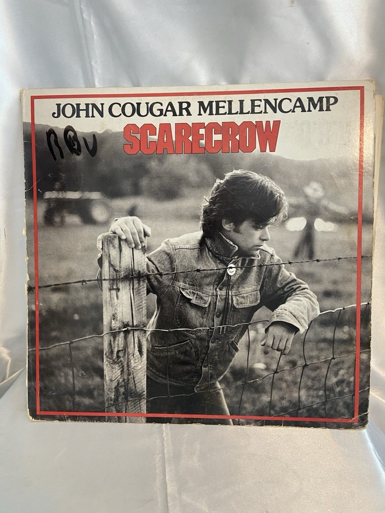John Cougar Mellencamp - Scarecrow LP 1985 Polygram Orig Inner EX