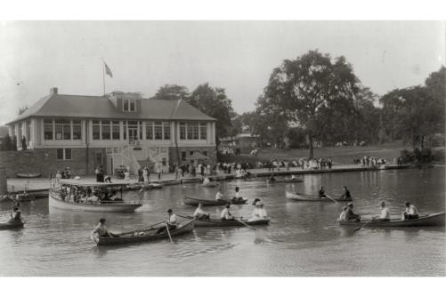 Photo:Bronx Lake,N.Y. Zoological Park,New York City, 1908