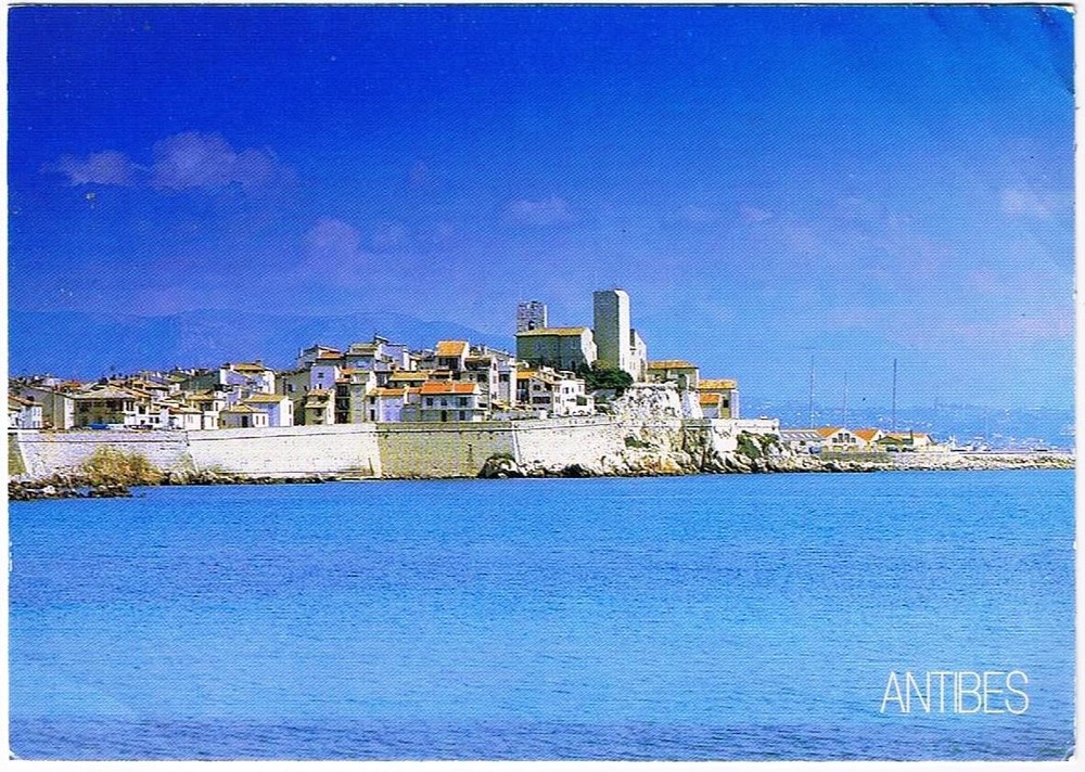 France Postcard Cote d'Azur Antibes The Ramparts
