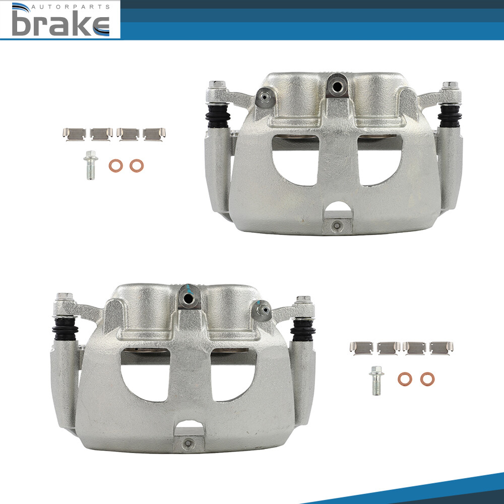 2Pcs Rear Brake Calipers with Bracket for 2009-2018 Ram 3500 SRW Dodge