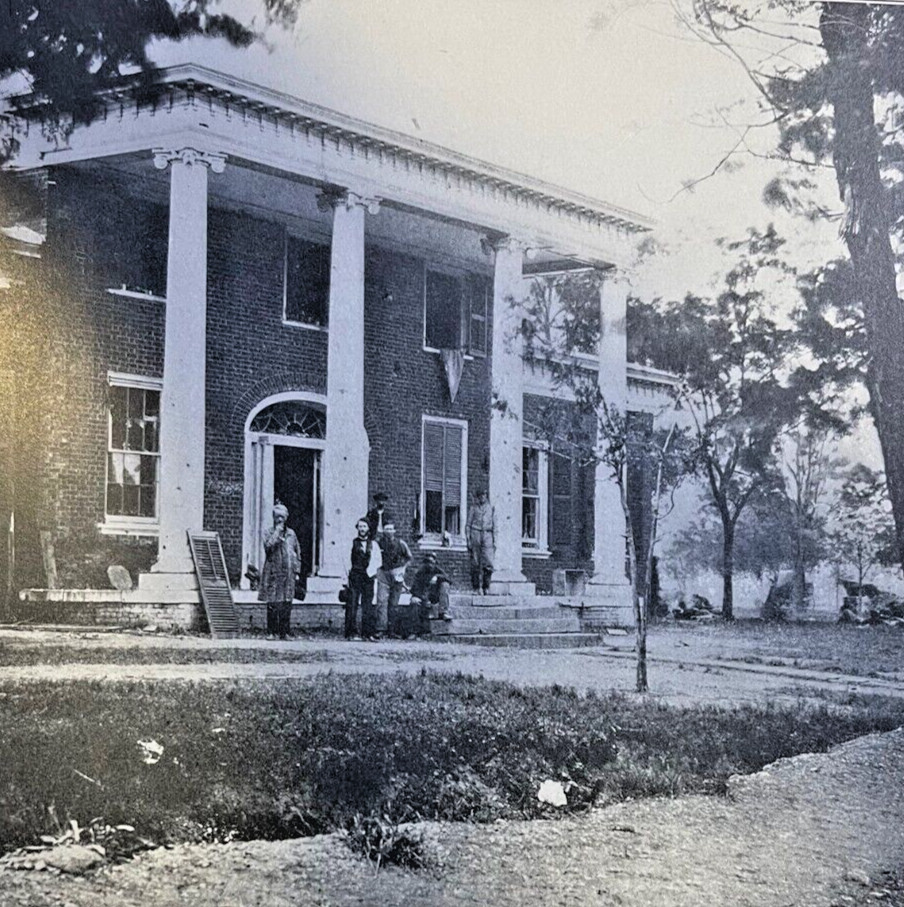 1912 Vintage Illustration Marye House at Fredericksburg Civil War