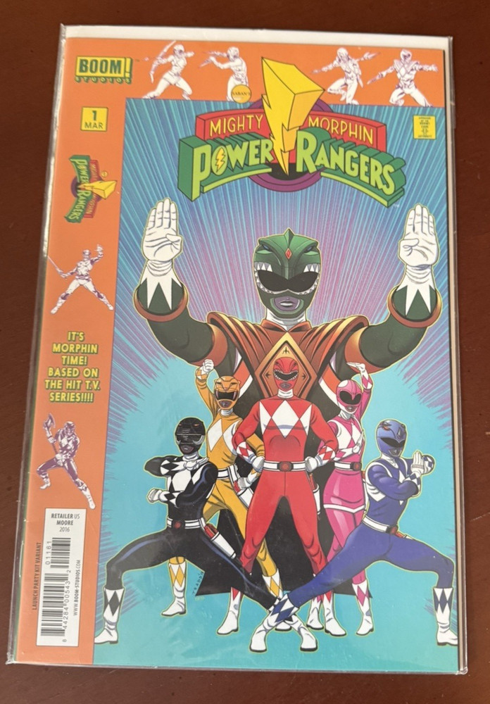 Mighty Morphin Power Rangers #1 Retailer Launch Party Variant Comic Boom 2016