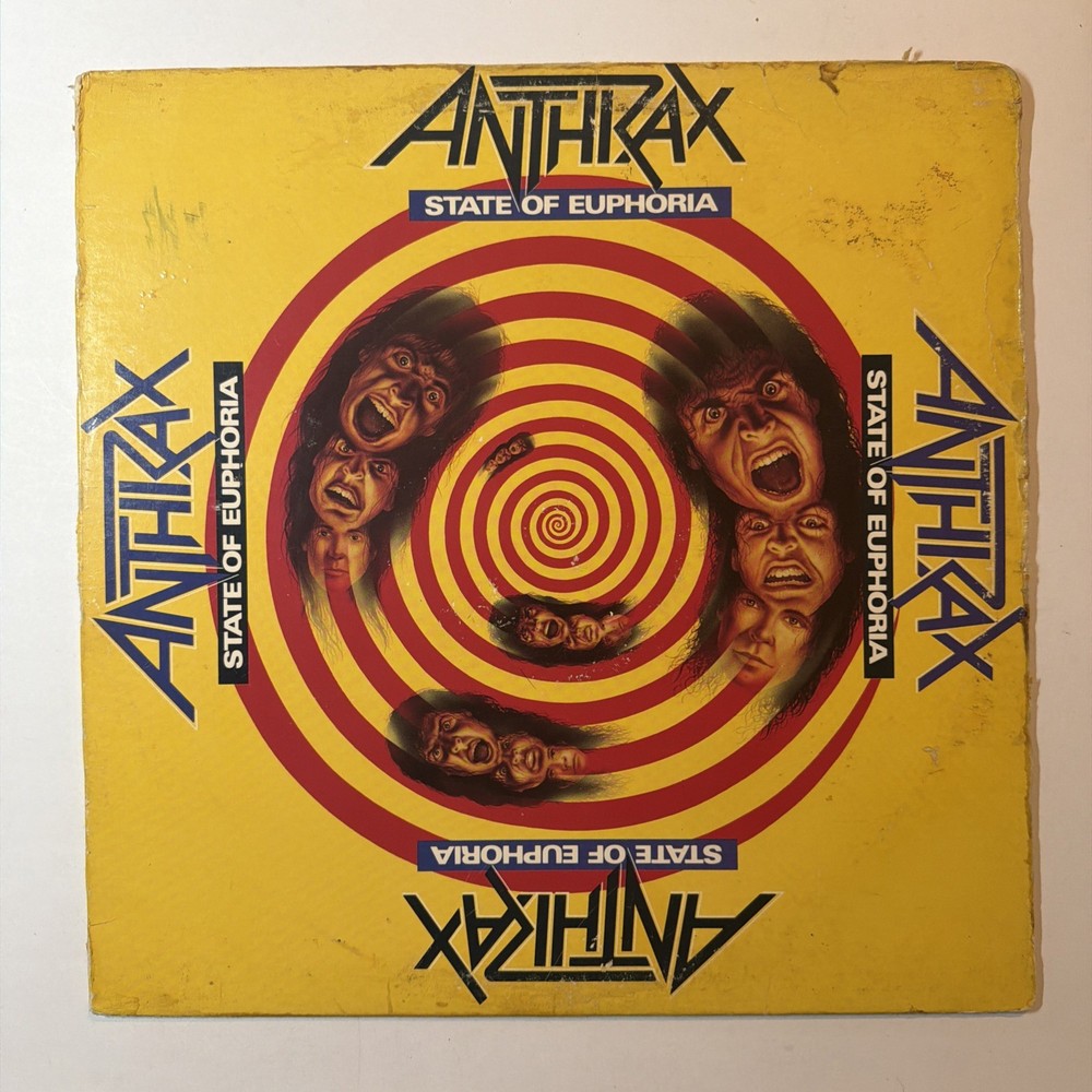 Anthrax - State Of Euphoria.  1988. Vinyl 33RPM.  Megaforce