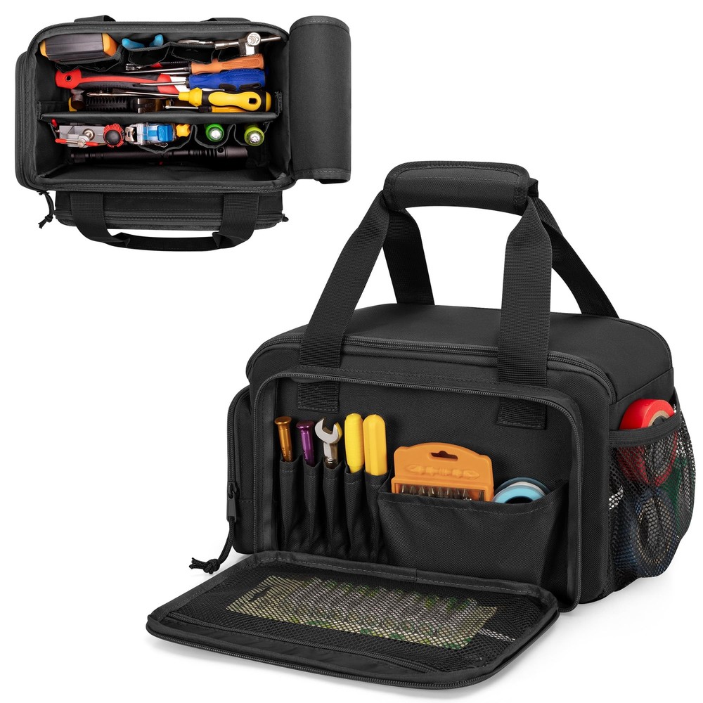 Rexmica 12-Inch Durable Tool Bag with Anti-Slip Bottom for Hand Tool Storage & Organization