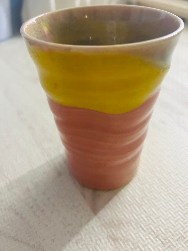 Kyoto Yui Kiyomizu Ware Cup Handcrafted Colorful Glazed Tea Cup