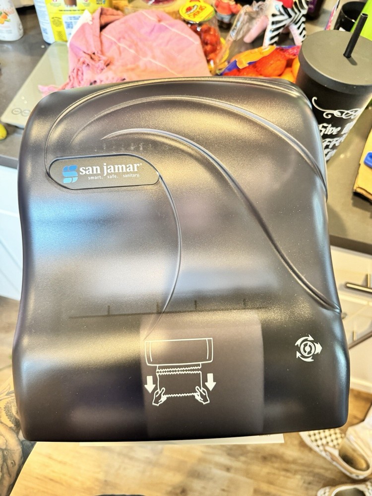 San Jamar T8490TBK Tear-N-Dry Essence Touchless Paper Towel Dispenser, Oceans