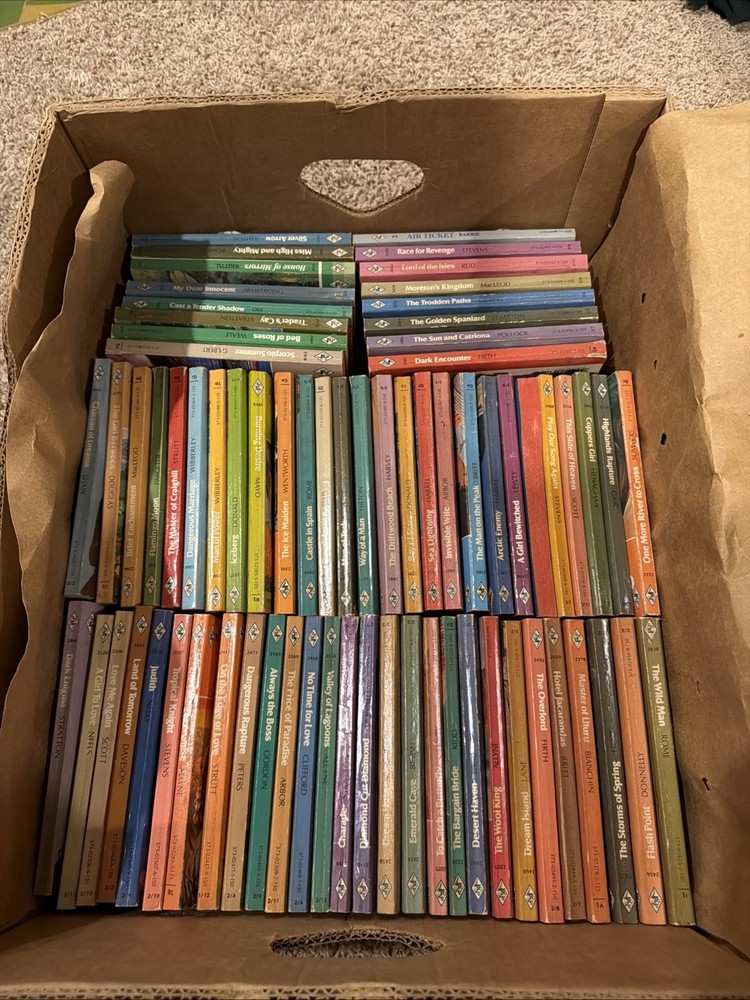 Vintage Harlequin Romance Book Lot Of 70+ Books Paperback Lots of First Prints