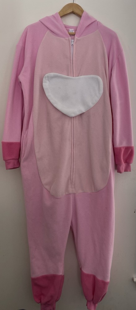 Hututu Adults Men Women Lilo & Stitch Angel Cozy Fleece Cosplay Costume Pink M