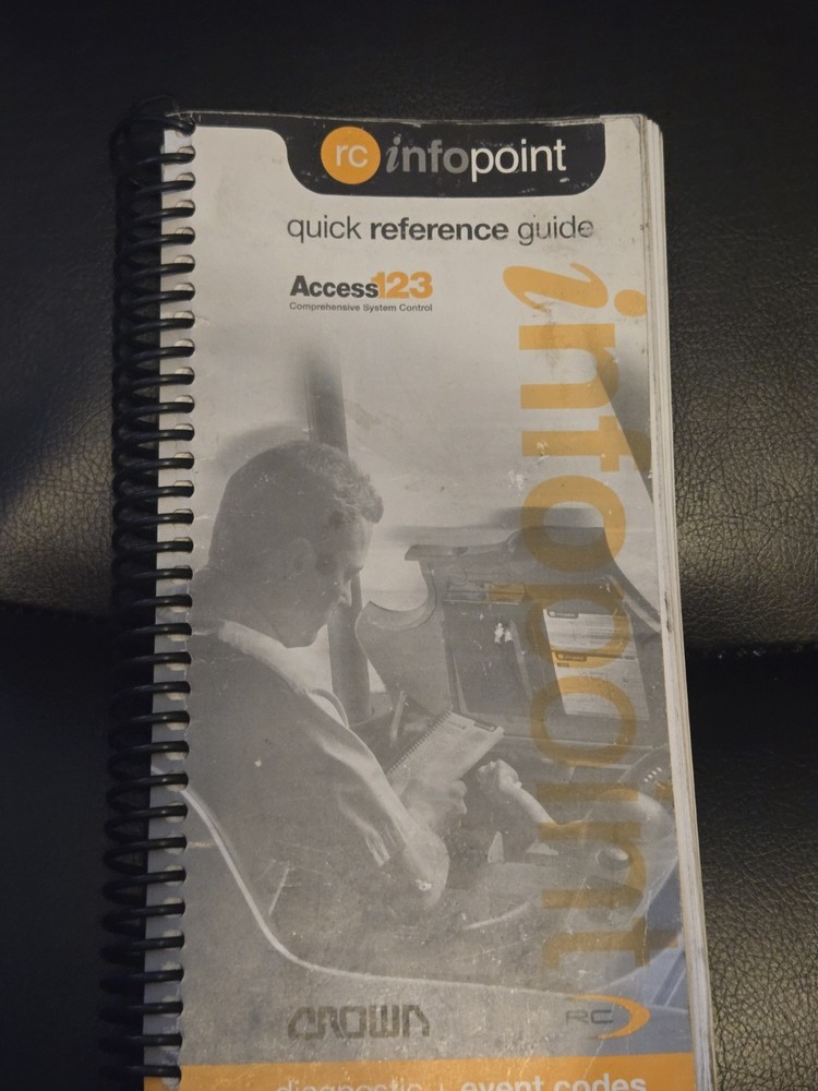 Crown RC 5500 Forklift Quick Reference Guide,Codes ,Diagnostic&Trouble Shooting
