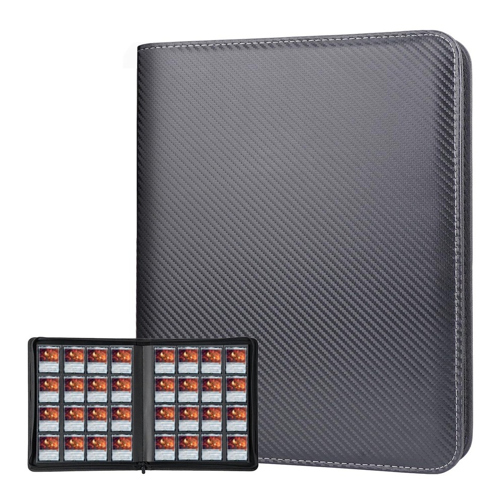 Premium 1000+ Pockets Trading Card Binder, Card Collection Binder 16 Pocket, ...