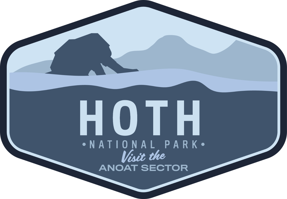 Hoth National Park Star Wars weatherproof vinyl bumper decal sticker