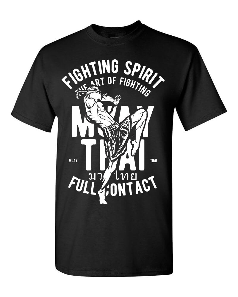 Vintage Muay Thai The Art of Fighting T-Shirt men's Thai  Fighting T-Shirt