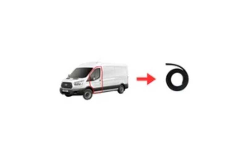 RUBBER FRONT DOOR SEAL GASKET Ford Transit 2 PCS RIGHT AND LEFT 2014-2019