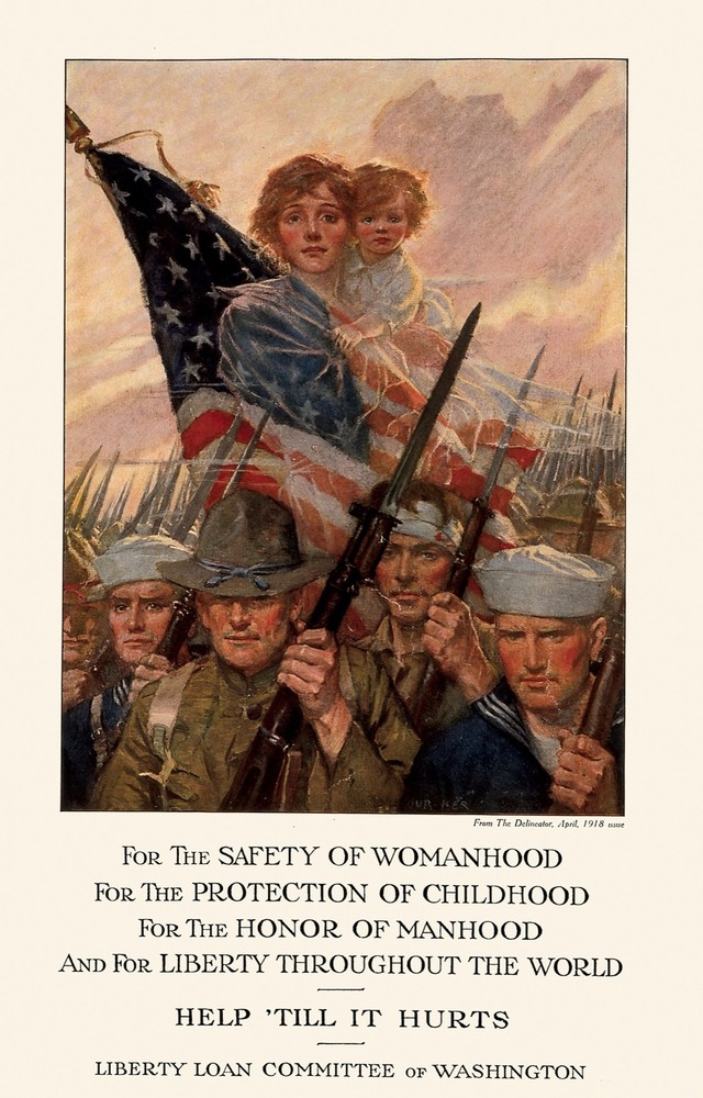 Decorative Poster. Graphic Art Design. Liberty bonds committee . Wall Art. 1759