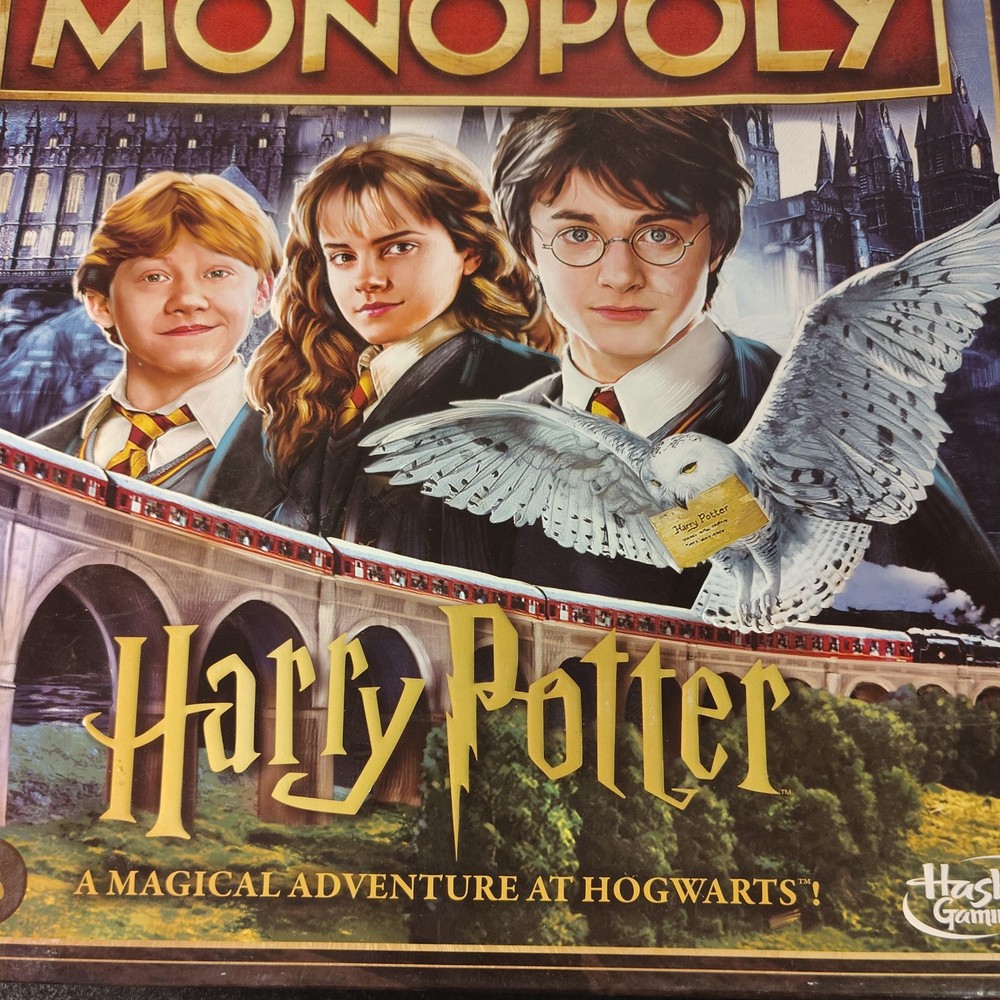 Monopoly Harry Potter Edition Board Game Adventure at Hogwarts Hasbro NEW SEALED