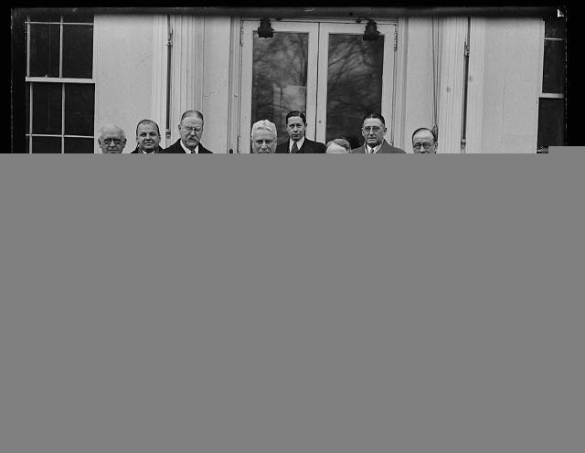 Photo:Washington DC White House Group Portrait 1931 ???? at Entrance