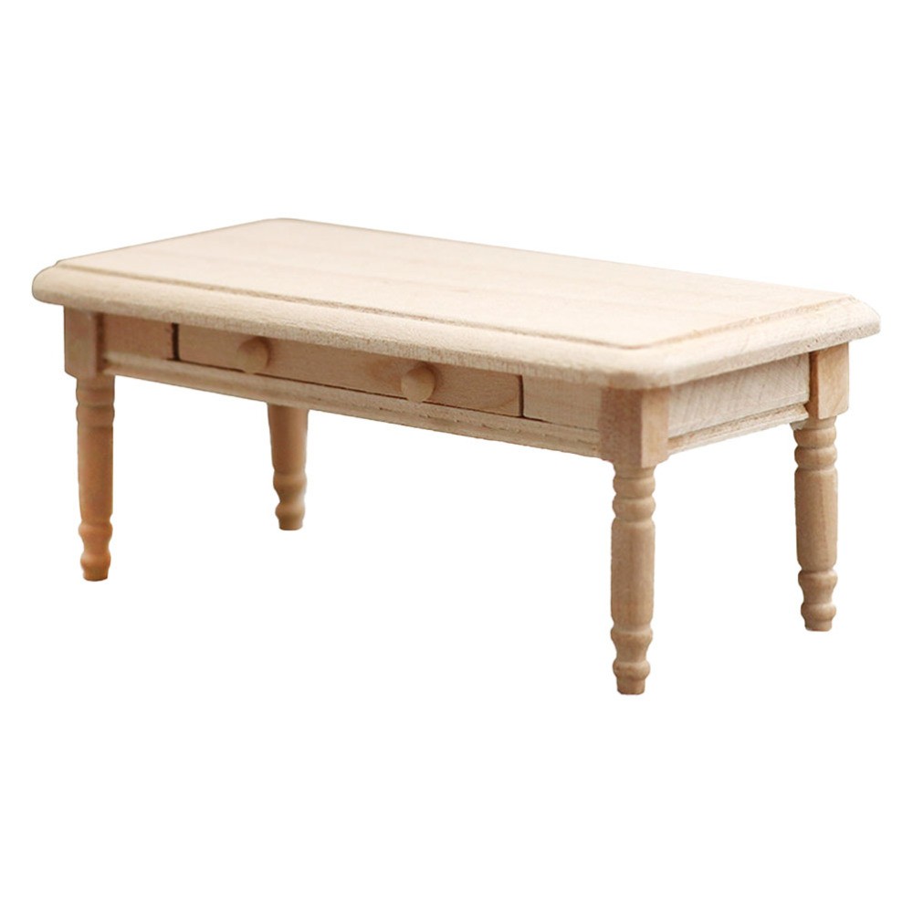 Mini Furniture Model Baby Small End Table Miniature for Dollhouse