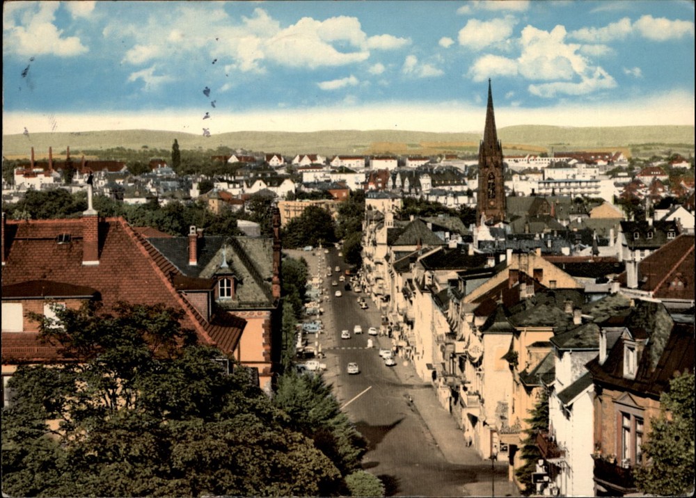 Bad Nauheim Hessen Germany view vintage postcard c771