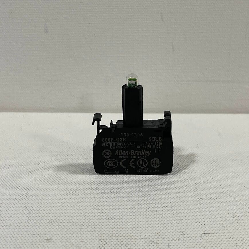 Allen Bradley 800F-Q3R  Ser B Red LED Lamp Module  24V AC/DC