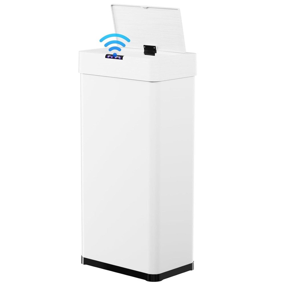 16 Gal Motion Sensor Trash Can Touchless Kitchen Garbage Can Stainless Steel