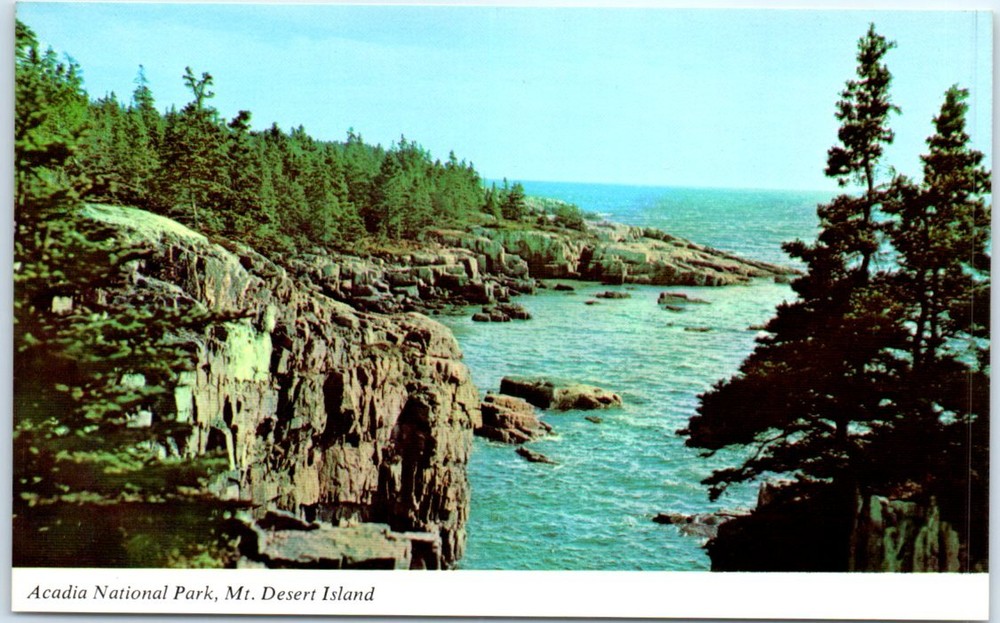 Postcard - Schoodic Point, Acadia National park, Mt. Desert Island, Maine, USA-image