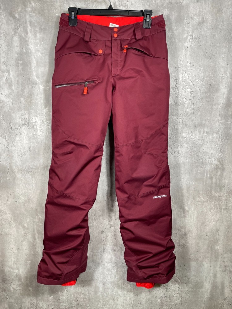 Patagonia Snow Pants Girls XL Red Snowbelle Insulated Snowboarding H2No
