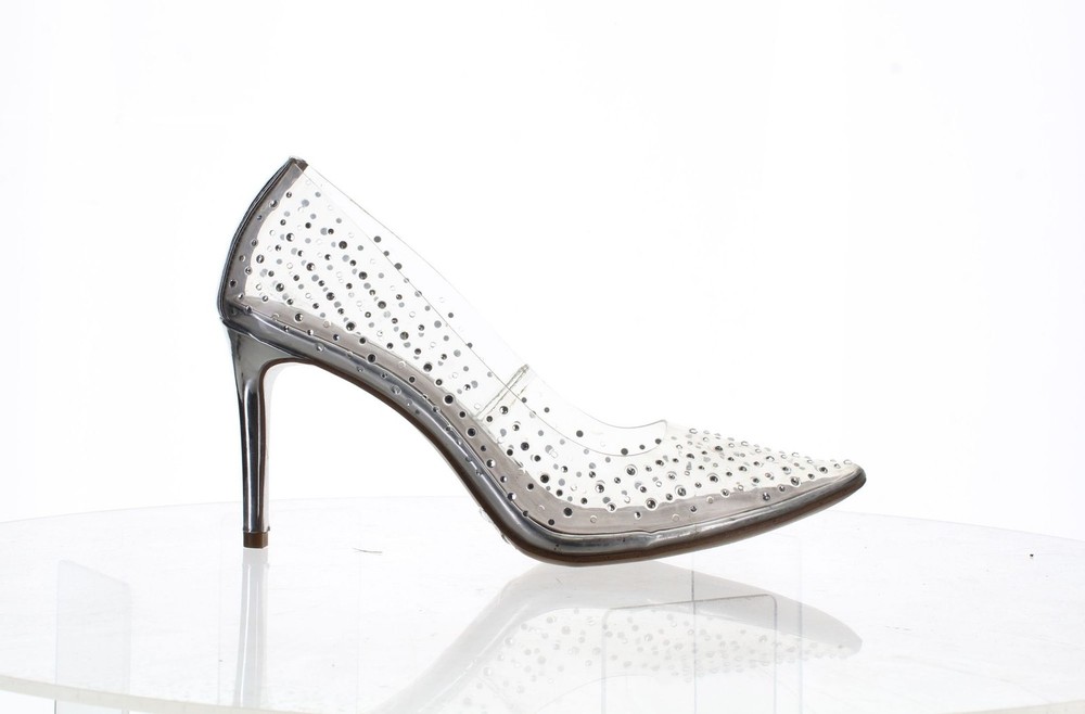 JLO by Jennifer Lopez Womens Erregina Clear Pumps Size 8 7803623