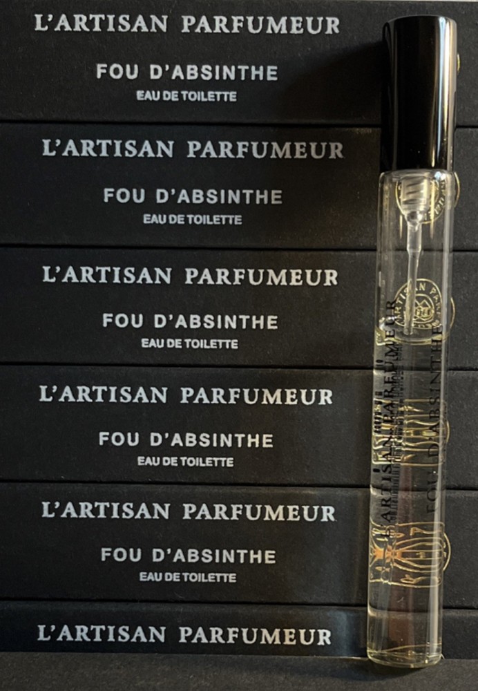 2 x DISCONTINUED L'Artisan Parfumeur FOU D ABSINTHE EDT 10ml Travel size spray-image