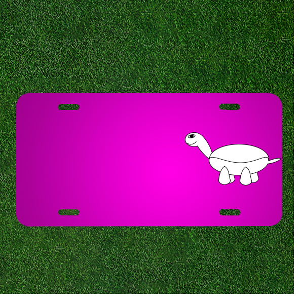 Design Your Own Personalized Car License Plate with Turtle or Tortoise Names