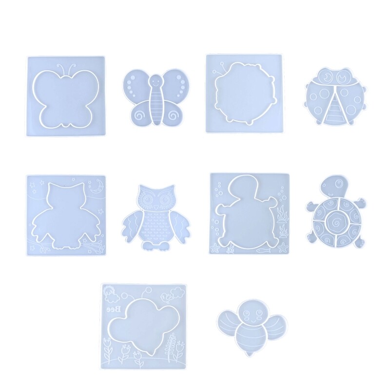 Cartoon Puzzle Epoxy Mold DIY Animals Puzzle Game Kid Silicone Resin Mold
