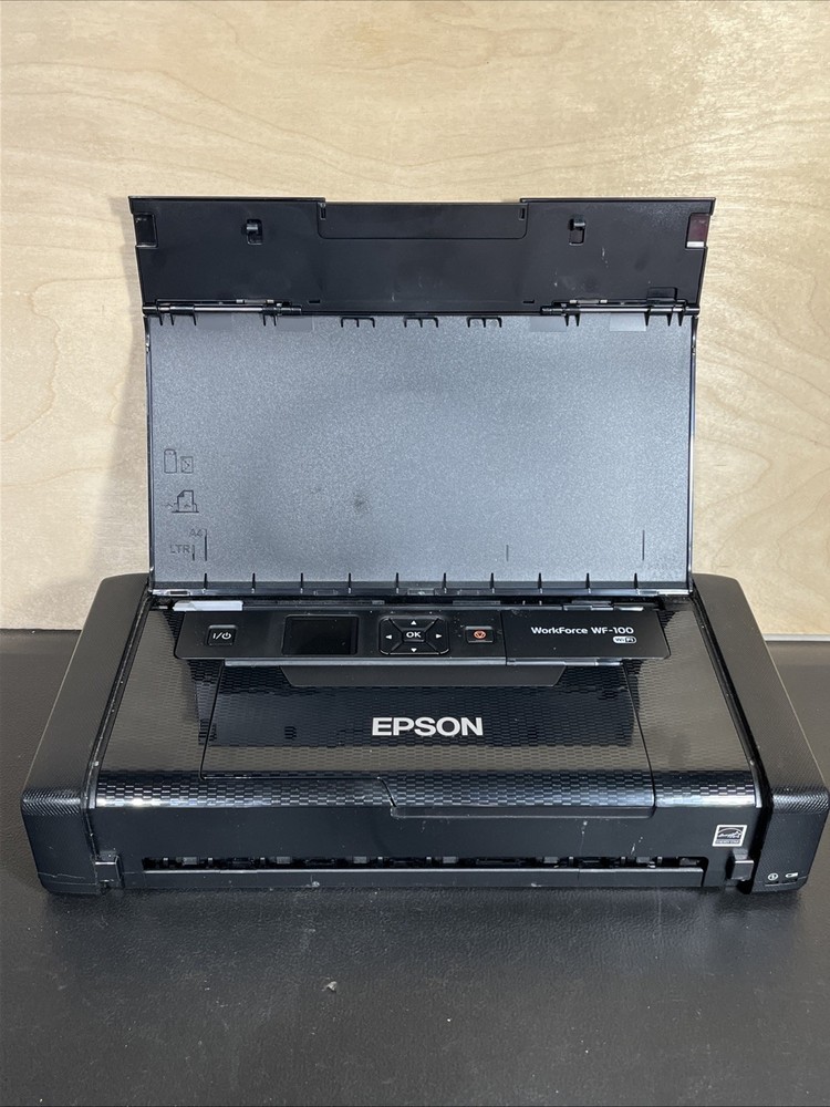 Epson WorkForce WF-100 Wireless Mobile Inkjet Printer - No Cables - Untested