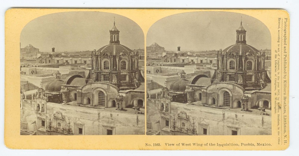 G5031~ MEXICO – Inquisition, Puebla 1873 Stereoview – by Kilburn