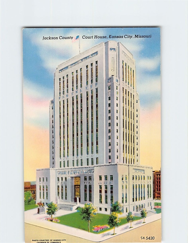 Postcard Jackson County Court House Kansas City Missouri USA North America