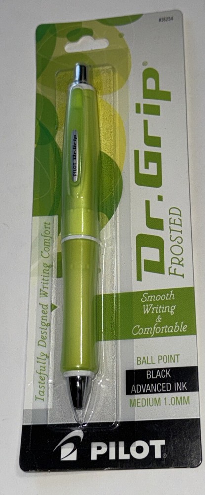 Pilot Dr Grip Frosted - Ballpoint Pen 1.0mm Medium Point - Black Advanced Ink