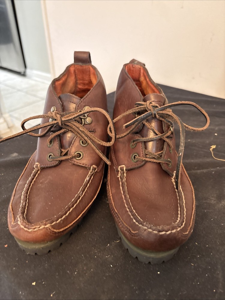 Men’s Tommy Hilfiger Brown Leather Shoes Size 7
