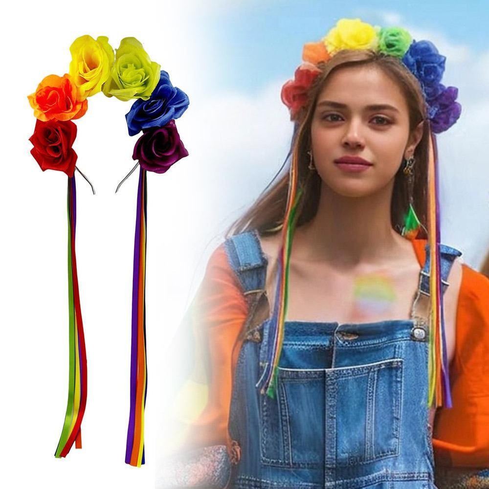 Flowers Boho Style Headband Hair Decor Accessory Wedding Festivals Hair Ban GX