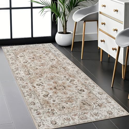 Washable Hallway Runner Rug 2x5: Non Slip Runner Rugs with Rubber Backing Soft