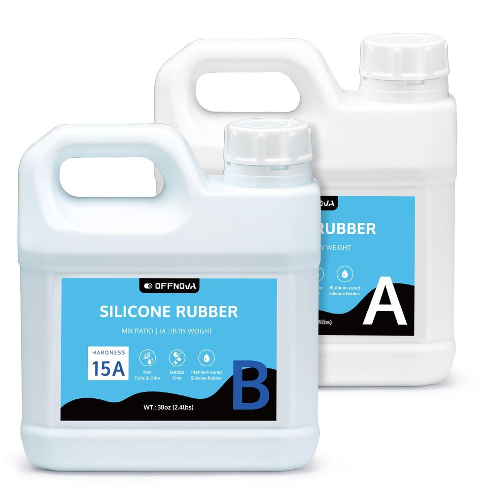 Silicone Mold Making Kit 70oz Rubber 15A, 1:1 Mixing Ratio Fast Curing for Re...