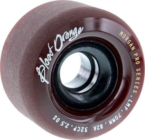 Set of 4 Blood Orange Morgan 70mm 82a Maroon Skateboard Wheels