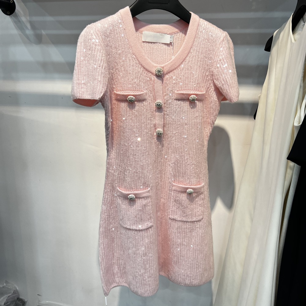 SP women's short sleeved knitted dress