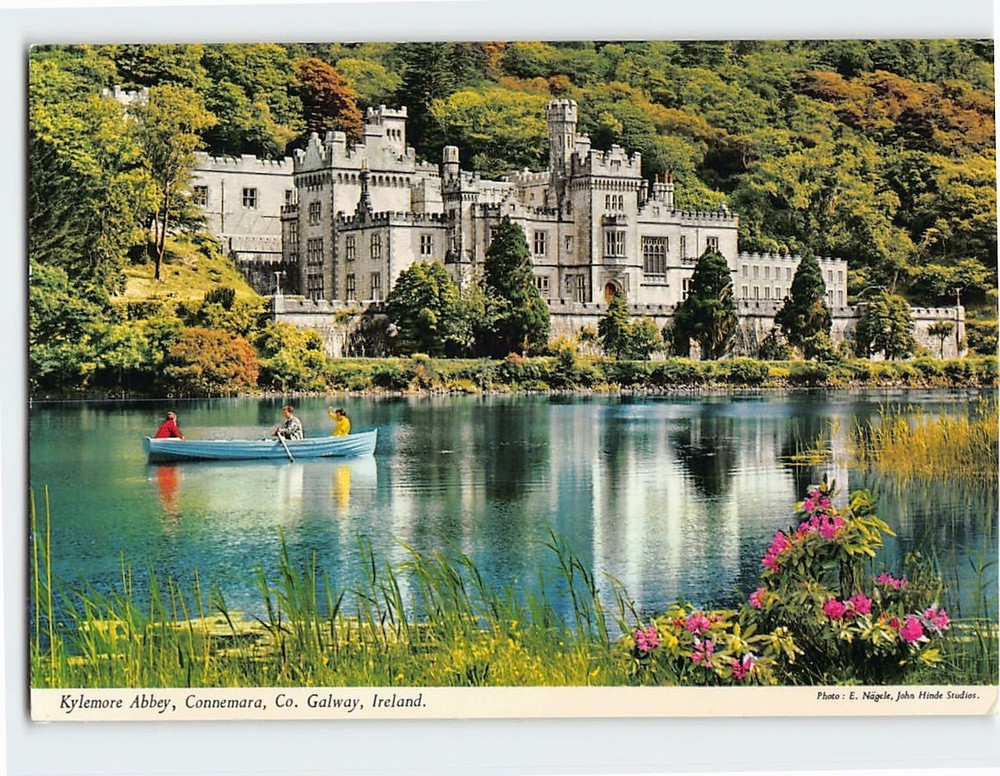 Postcard Kylemore Abbey Connemara Ireland