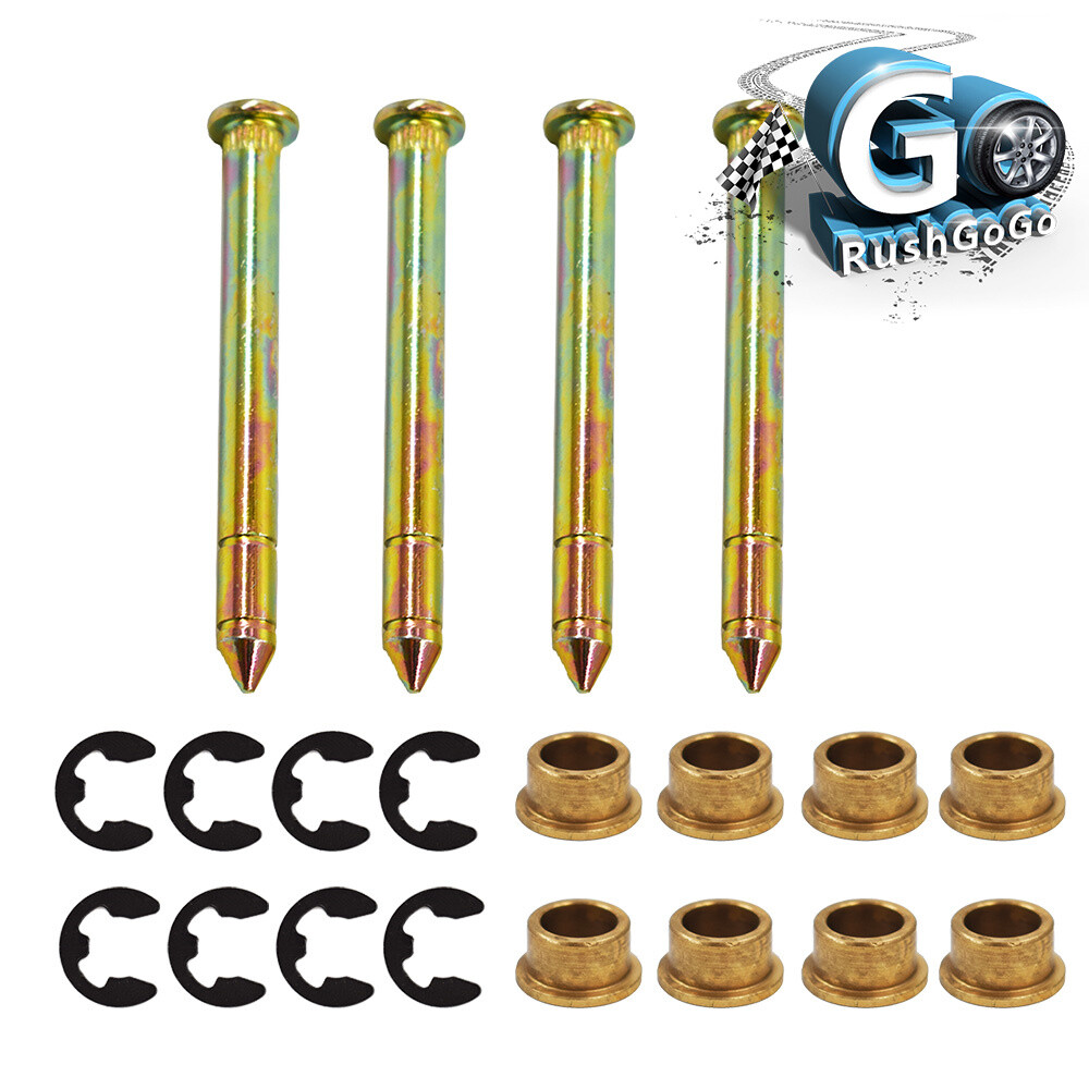 Door Hinge Pins Pin Bushing Kit For Ford Bronco F150 F250 F350 F-Series 2 Door