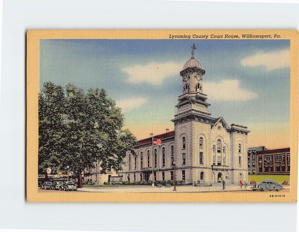 Postcard Lycoming County Court House Williamsport Pennsylvania