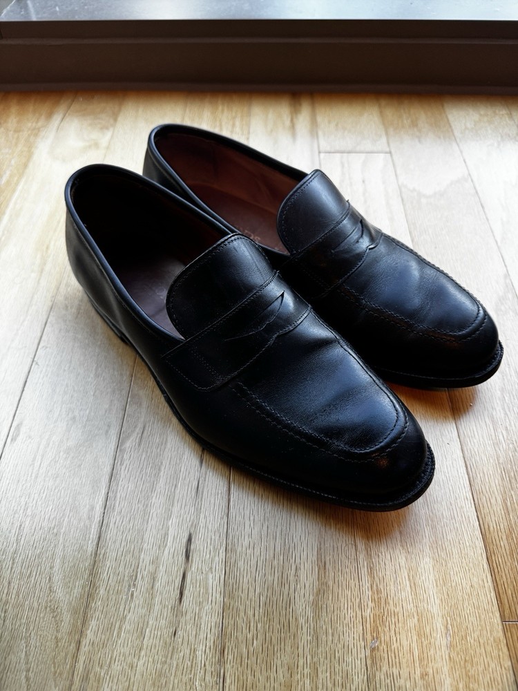 Allen Edmonds Men's Leather Black Penny Loafer Dress Shoe Size 11 3E Extra Wide