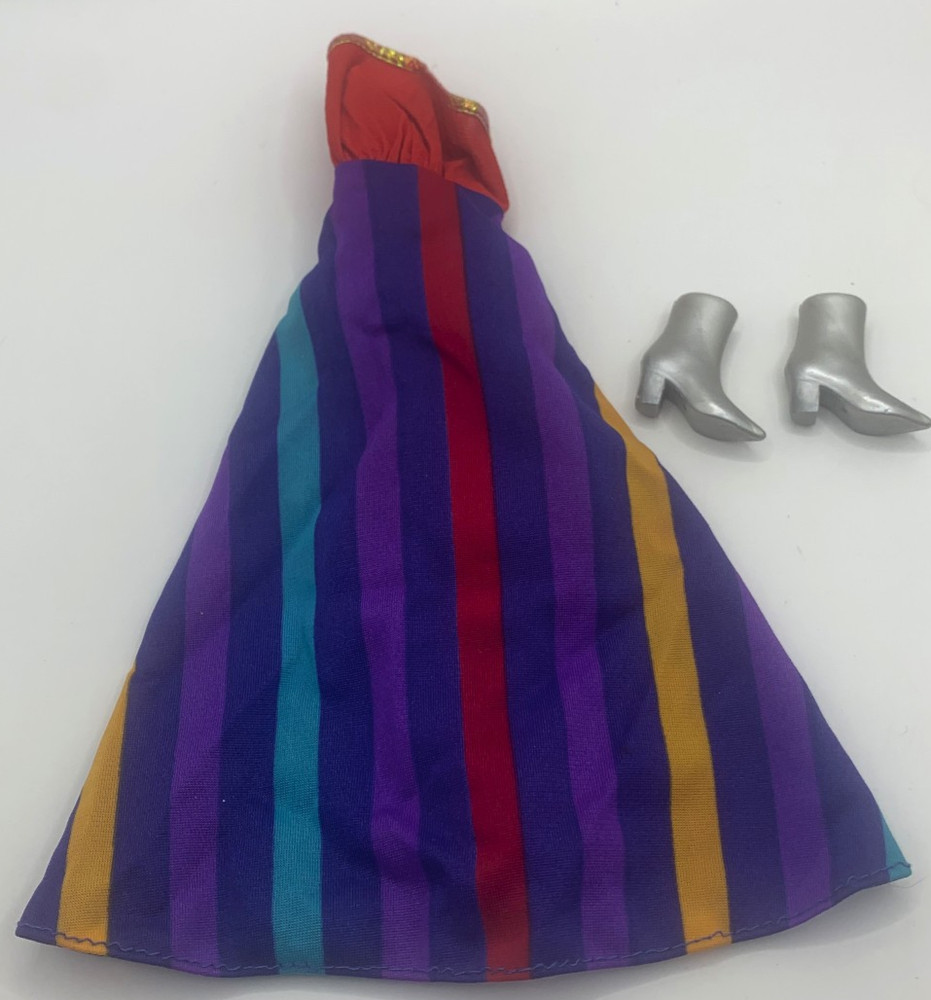 Vintage Barbie Twice as Nice Reversible Outfit Clothing Dress Shoes #4824 1984