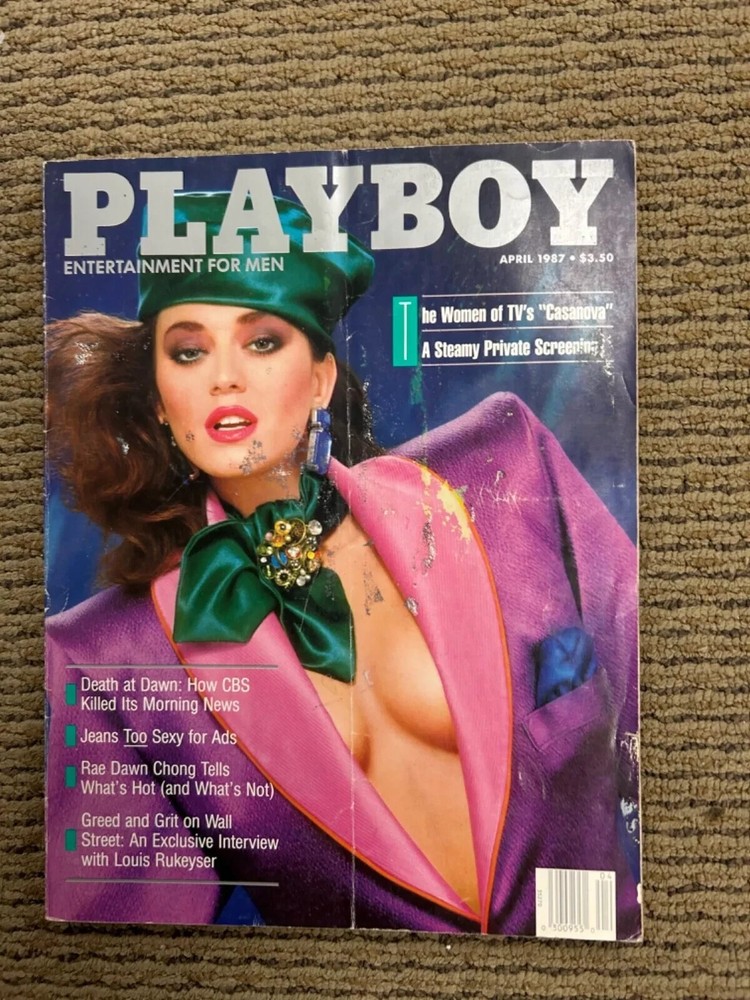 Playboy Magazine April 1987, Carol Doda Centerfold, Excellent