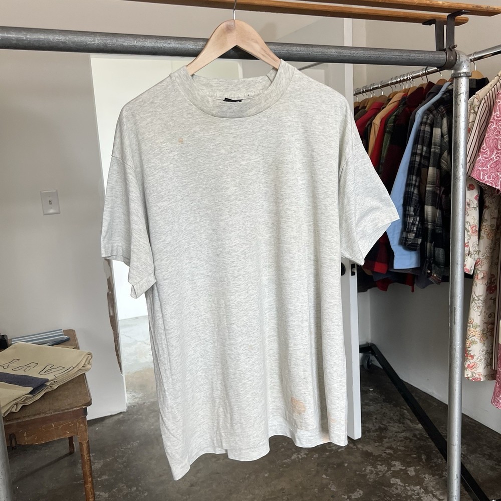 Vintage fruit of the loom blank T-shirt XL trashed single stitch grunge stained