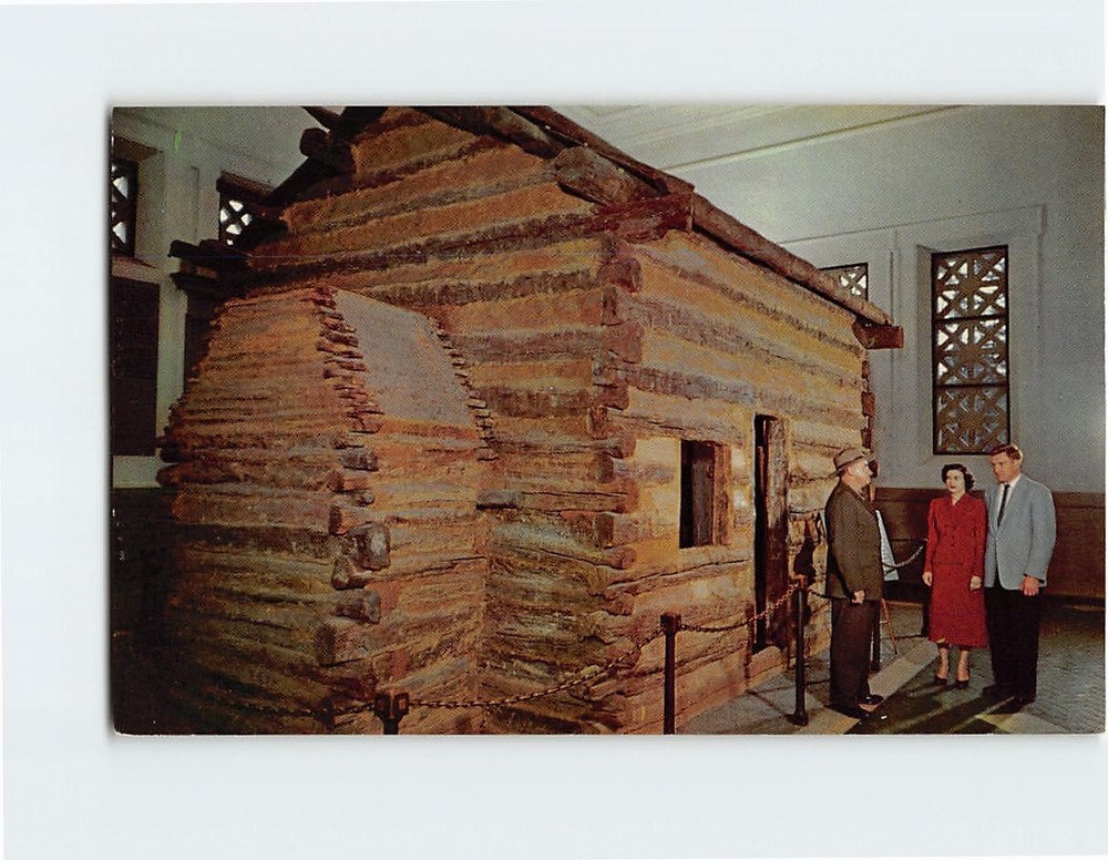 Postcard Lincoln Birthplace Cabin, Hodgenville, Kentucky