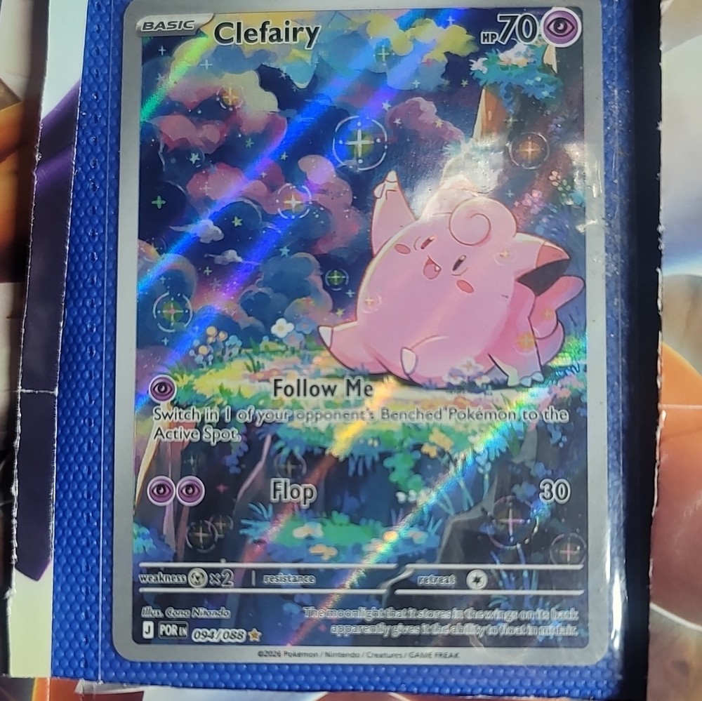 The Pokémon Company Lillie's Clefairy ex 184/159 Sv09 Holo SIR 190 HP Basic