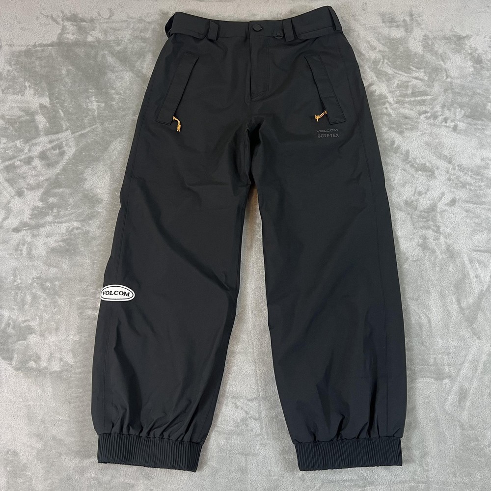 Volcom Gore-Tex Snow Pants Mens Small 32x30 Black Waterproof Ski Snowboard